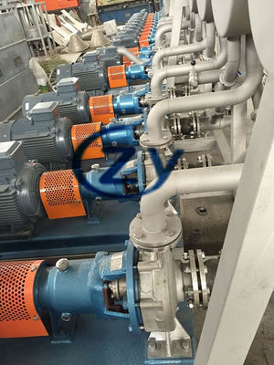 Đầu máy bơm ly tâm hộp số gắn thẳng đứng 3600 rpm tốc độ 250 ° F phạm vi nhiệt độ Cassava Starch Factory