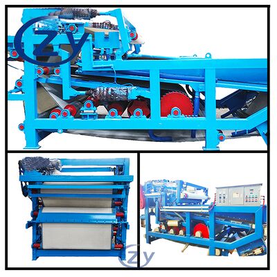 Bộ lọc khử nước dây đai hoạt động liên tục để khử nước trong sợi đậu trong sản xuất tinh bột