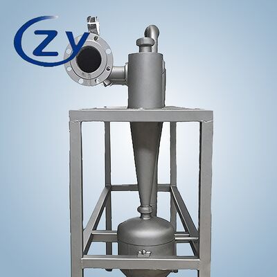 SS304 vật liệu tinh bột Desander với công nghệ tách ly tâm và không có bộ phận chuyển động để loại bỏ cát hiệu quả