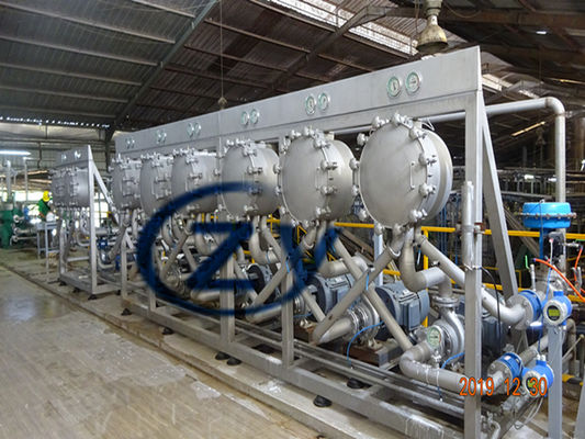 ZY Hydro-Cyclone được sử dụng cho bộ phận tinh chế tinh bột trên nhà máy tinh bột sắn