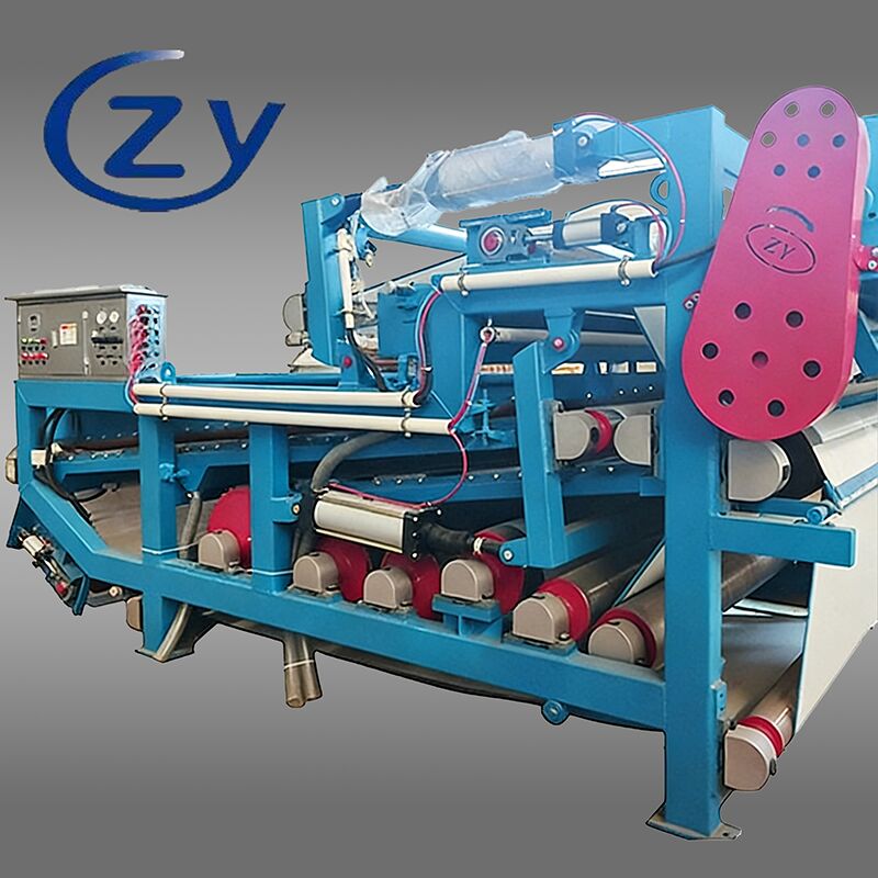 Máy khử nước dây đai tiết kiệm năng lượng phân tách chất rắn và chất lỏng với công suất sợi 4t / h cho hoạt động liên tục
