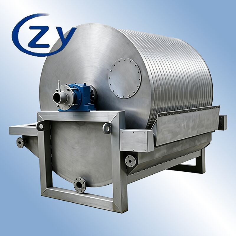 Bộ lọc trống chân không SS304 bằng thép không gỉ làm việc liên tục cho thiết bị khử nước tinh bột 2-8t / h