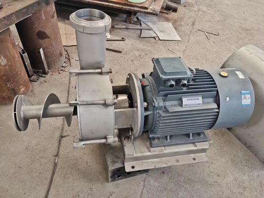 Máy bơm trục vít ngắn 15kw để vận chuyển sắn sợi Sluryy