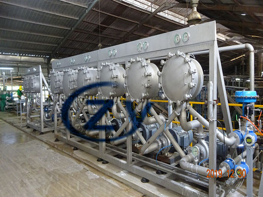 Máy chế biến tinh bột chính 2t / H Tinh chế sắn đa vòng