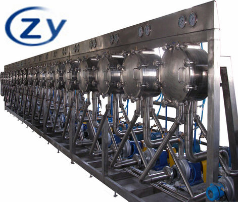 Tinh chế Tinh bột Hydrocyclone 2t / H 30kw Tẩy dầu mỡ