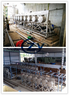 Toàn bộ thép không gỉ 304 Dây chuyền chế biến tinh bột sắn chống mài mòn cao