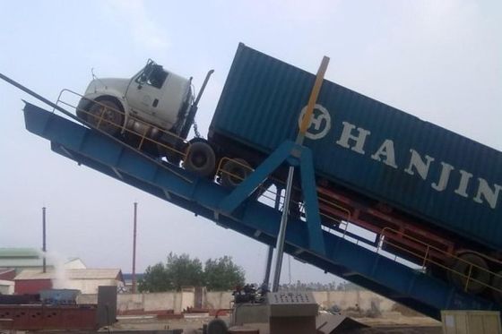 Nền tảng tải xe tải thủy lực 400mm Lip Di động dỡ hàng